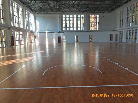 安徽上派學區(qū)中心學校籃球館運動木地